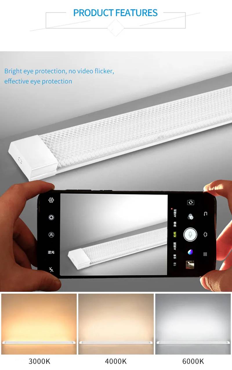 green waterproof batten light
